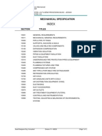 Index: Division 15 - Mechanical Specification