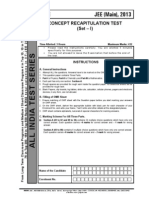 Fiitjee Main Sample Paper