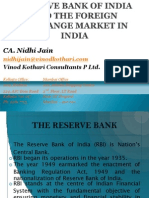 126050971 Organisational Structure and Role of RBI in Foreign Exchange Markets