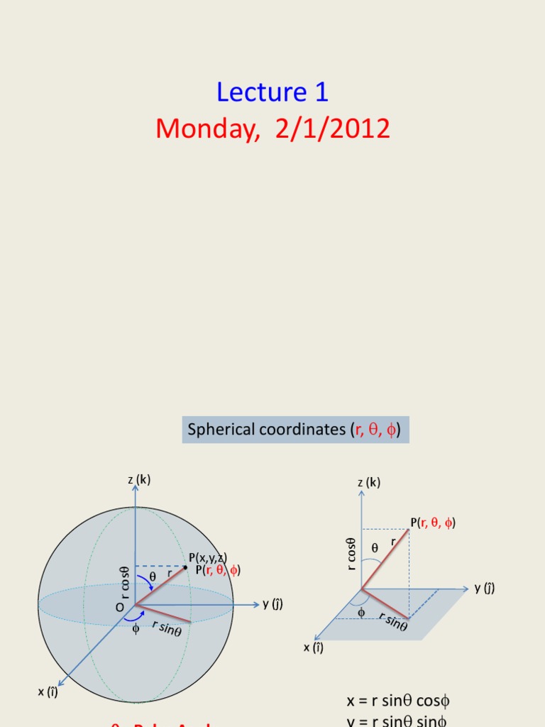 Differential Volume in Spherical Coordinates | PDF
