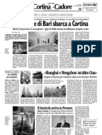 Corriere Delle Alpi 25/06/2009