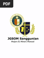 Download JGSOM Sanggu Majors  Minors Manual by JM Delos Reyes SN171825514 doc pdf