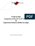 Comparing 13th and 14th Editions of Organizational Behavior (Robbins & Judge