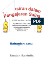 Pentaksiran Dalam Pengajaran Sains