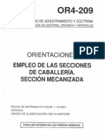 Or4-209 Empleo de Las Secciones de Caballeria. Seccion Mecan