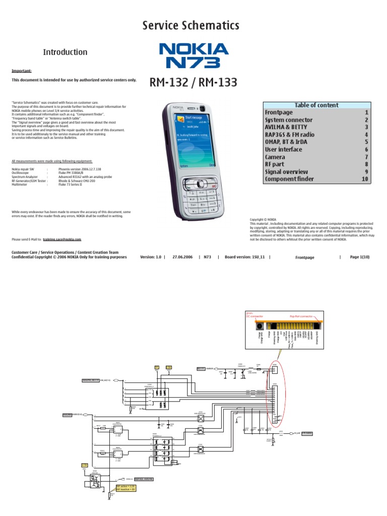 Schematics N73 Electrical Engineering Information And