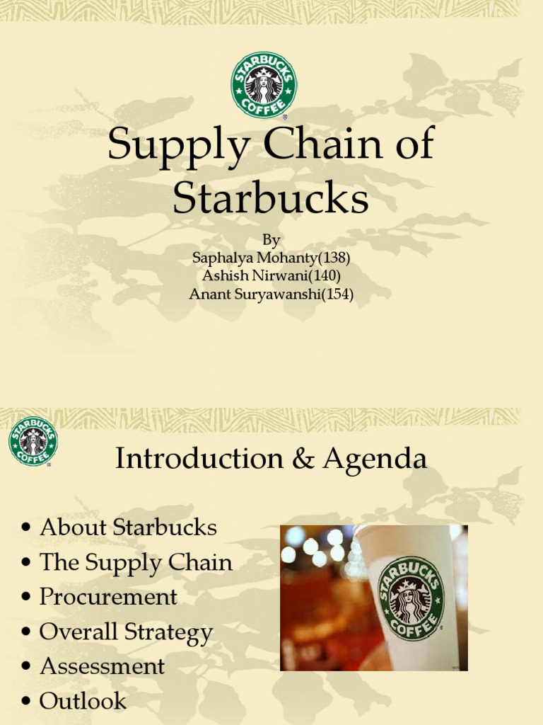 Starbucks Supply Chain PDF Warehouse Retail