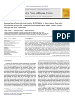 Comparison of control strategies for DSTATCOM in three-phase, four-wire distribution system for power quality improvement under various source
voltage and load conditions