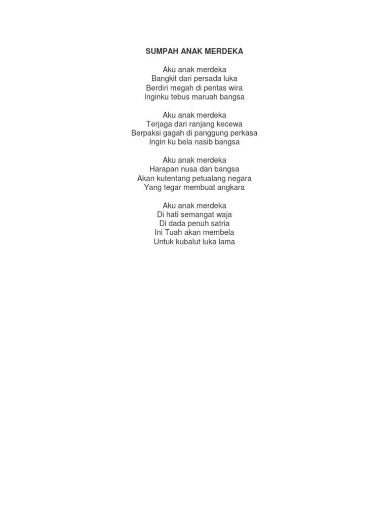 Puisi Kemerdekaan  PDF