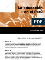 La Educación en El Perú