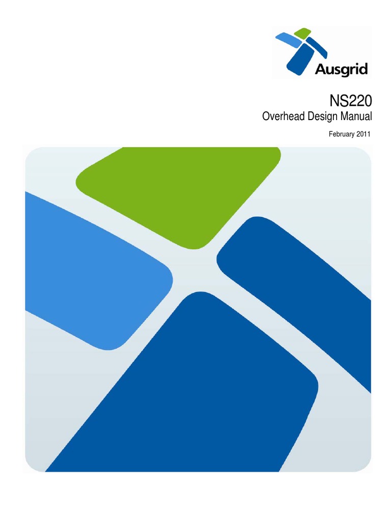 AUSGRIDNS220 Overhead Design Manual PDF Structural Load Strength