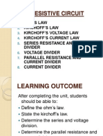 Unit 2 - Resistive Circuit