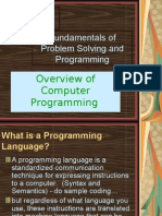 Overview of Computer Programming