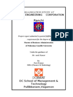 Ranchi: Organization Study at Heavy Engineering Corporation LTD
