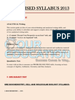 GRE Revised Syllabus 2013 PDF