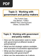 Working with government and policy makers.ppt