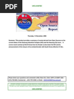 Status of Kaesong Industrial Complex (November 2008)