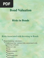 Bond Valuation: Risks in Bonds