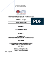 Contoh Format Kertas Kerja