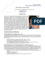 English Resume of Dr. Marco Carrasco