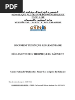 Download Rglement algerien sur les thermiques des batiments version de 05-09-2011 by Dif Abdallah SN171884035 doc pdf