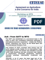 WTO’s  Agreement on Agriculture Issues and Concerns for India 