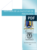 Historia Facultad de Psicología