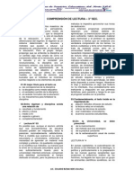 COMPRENSIÓN DE LECTURA - Doc 3°