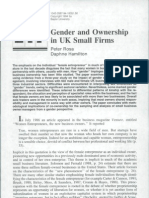 gender and ownership in uk small firms