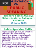 Public Speaking