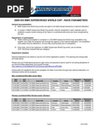 BMX SX 2009 - Race Parameters Vers - 3 - ENG