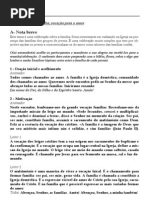 Familia - Vocação para o Amor