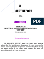 Project On Auditing