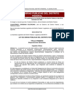 Ley de Obras Publicas Del Distrito Federal