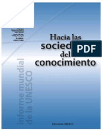 “Hacia las sociedades del conocimiento- informe mundial de la UNESCO; 2005”