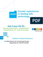 Rob Fraser - The Nurse's Experience With Technology European Cancer Congress 2013