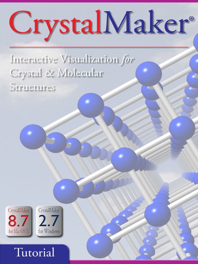 CrystalMaker Tutorial | PDF | Crystal Structure | Cartesian Coordinate ...