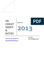 Visual Basic Cheat Sheet
