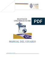 Manual de Usuario Solicitud de Citas Medicas via Web