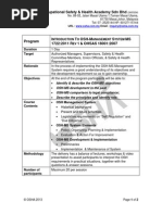 Oshms  Occupational Safety And Health  Competence (Human 