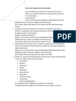 PAUTAS PARA EL DESARROLLO DEL TRABAJO DE INVESTIGACIÓN