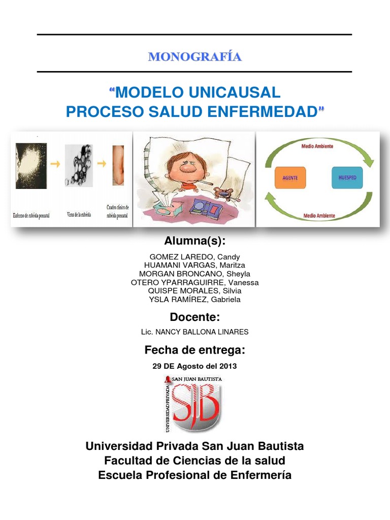 Modelo Unicausal Proceso Salud Enfermedad | PDF | Malaria | Medicina