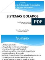 Sistemas elétricos isolados e interligação ao SIN