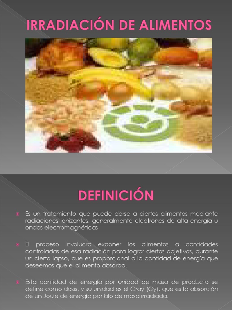 Irradiacion de Alimentos | PDF | Alimentos | Naturaleza