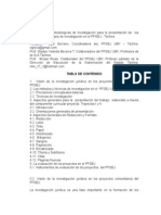 Orientaciones metodologicas de investigación para presentación de  proyectos y trabajos de investigación UBV