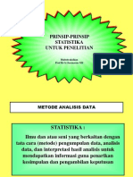 PERANAN Statistik Dalam Penelitian