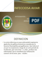 CORIZA INFECCIOSA AVIAR