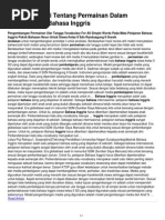 Download Landasan Teori Tentang Permainan Dalam Pembelajaran Bahasa Inggris by fendik SN171990996 doc pdf