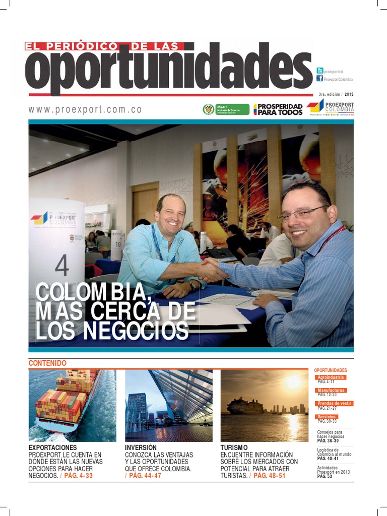 Periodico de Oportunidades 2013 Distribución Azúcar