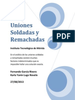 Uniones Soldadas y Remachadas